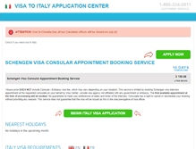 Tablet Screenshot of italy.visacenter.ca
