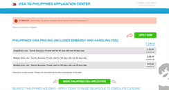 Desktop Screenshot of philippines.visacenter.ca