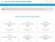 Tablet Screenshot of japan.visacenter.ca