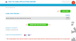 Desktop Screenshot of cuba.visacenter.ca