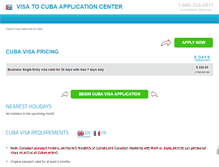 Tablet Screenshot of cuba.visacenter.ca