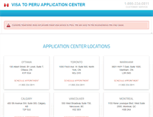 Tablet Screenshot of peru.visacenter.ca