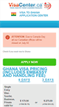 Mobile Screenshot of ghana.visacenter.ca