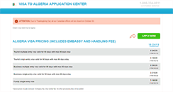 Desktop Screenshot of algeria.visacenter.ca