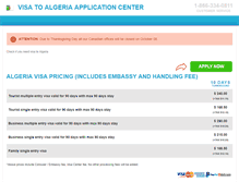 Tablet Screenshot of algeria.visacenter.ca