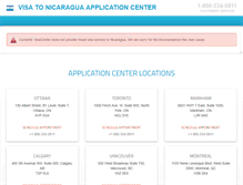 Tablet Screenshot of nicaragua.visacenter.ca