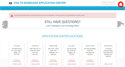 Desktop Screenshot of barbados.visacenter.ca