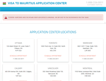 Tablet Screenshot of mauritius.visacenter.ca