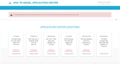 Desktop Screenshot of israel.visacenter.ca