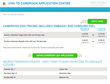 Tablet Screenshot of cameroon.visacenter.ca