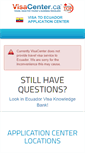 Mobile Screenshot of ecuador.visacenter.ca