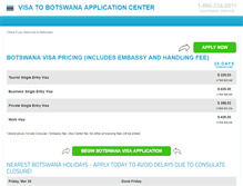 Tablet Screenshot of botswana.visacenter.ca