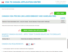 Tablet Screenshot of canada.visacenter.ca