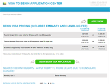 Tablet Screenshot of benin.visacenter.ca