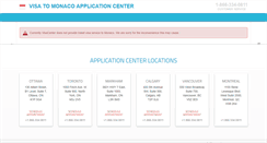 Desktop Screenshot of monaco.visacenter.ca