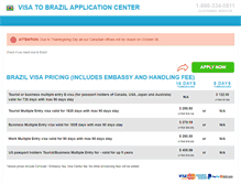 Tablet Screenshot of brazil.visacenter.ca